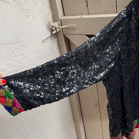 Vintage Eve‘s Allure sequin jacket XXL - Picture 3 of 4